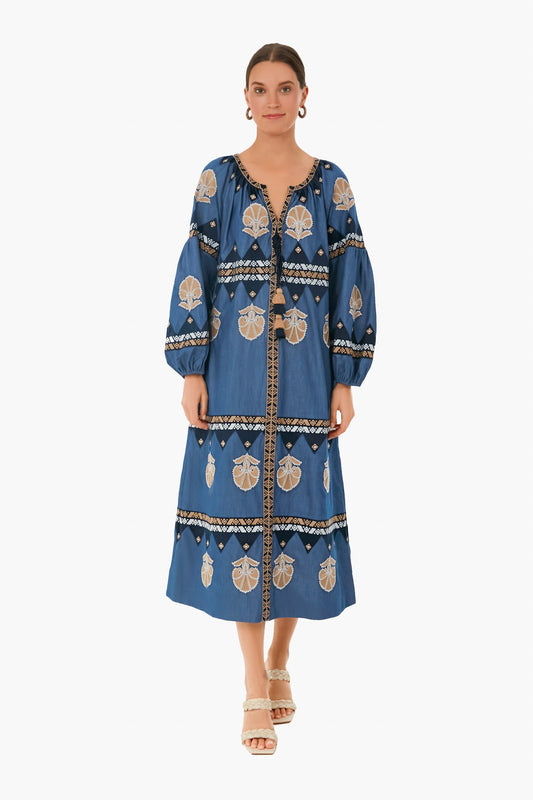 Chambray Blue Tula Long Dress