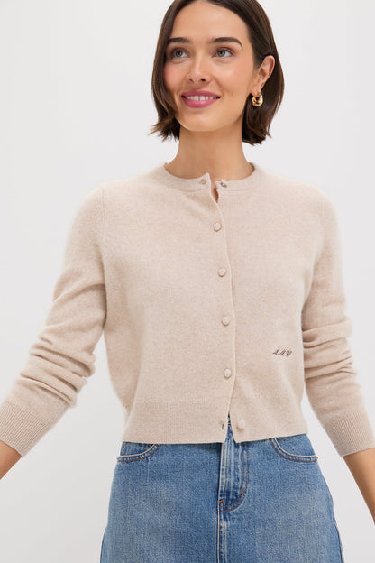 Sandstone Cashmere Riley Cardigan