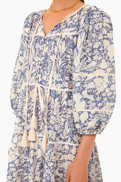 Tassel Tie Blouson Dress