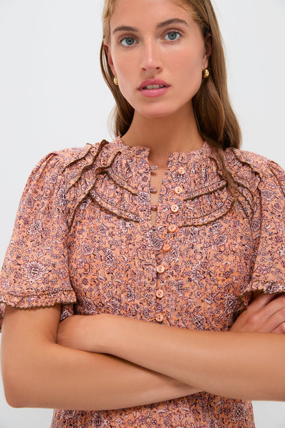Rust Celyana Dress
