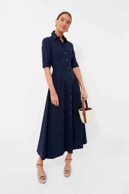 Navy Joan Maxi Dress