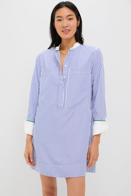 Blue Stripe Rohan Shirt Dress