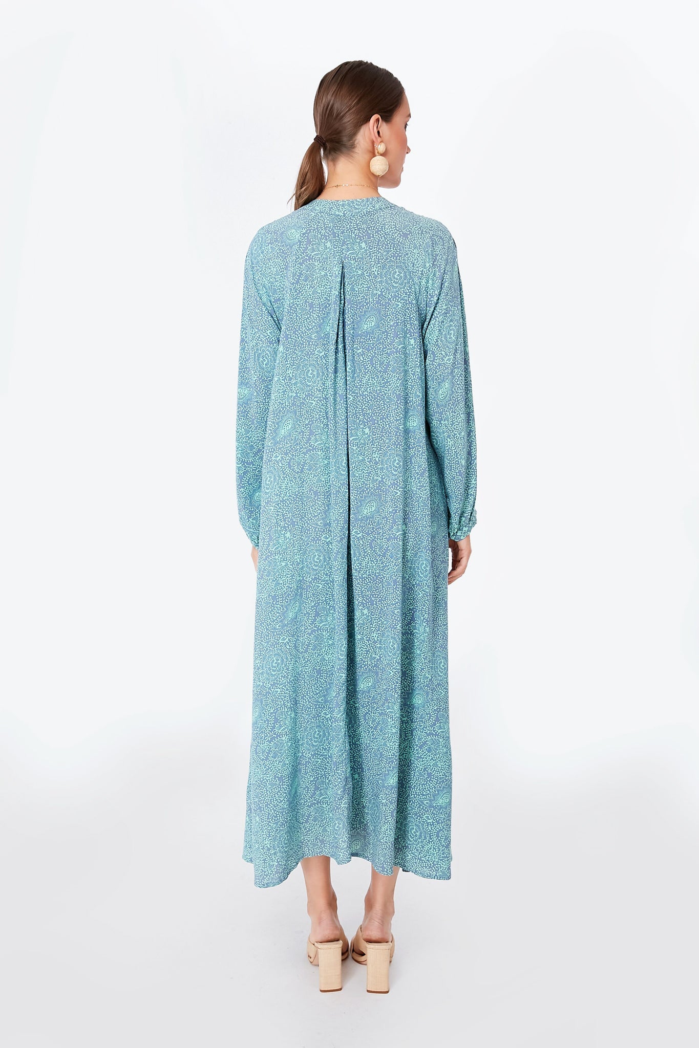 Shangri-La Periwinkle Fiore Maxi Dress