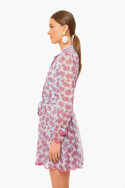 Dragonfruit Tilly Ruffle Eyelet Dress