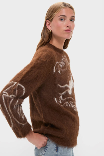 Off White Chocolate Folklore Sweater