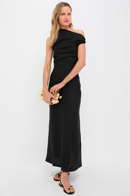 Black Suis Midi Dress