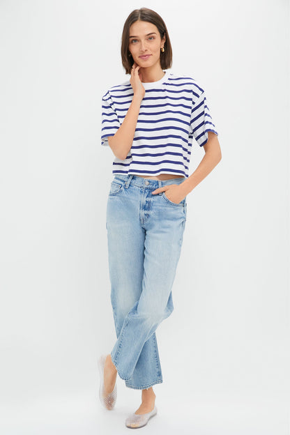 Athens Lexi Mid Rise Bowed Straight