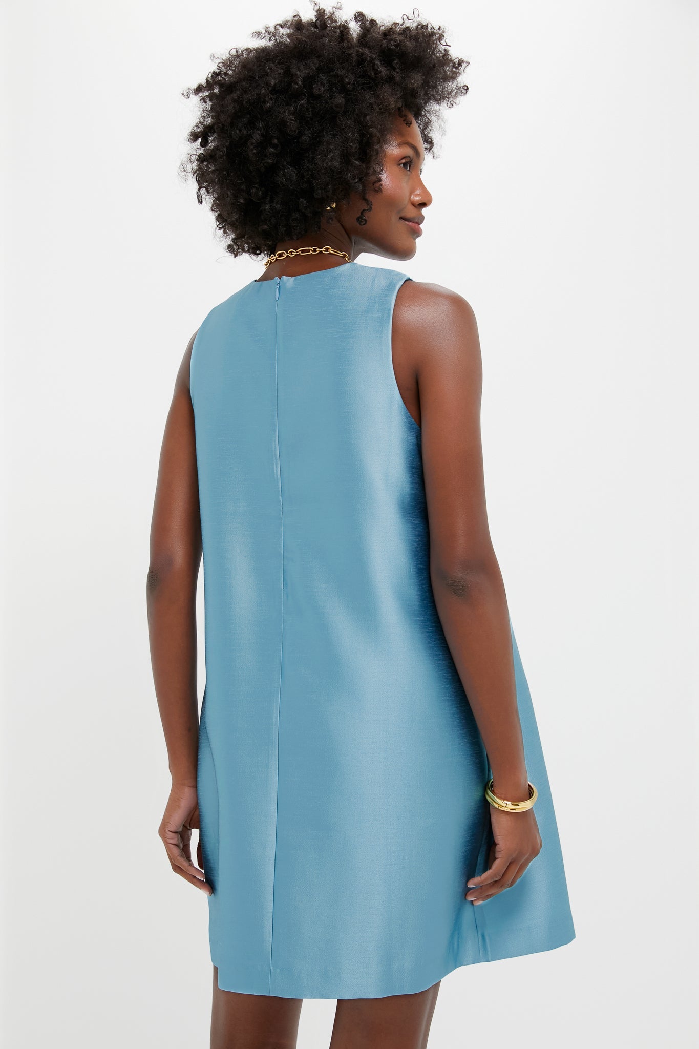 Robin's Egg Blue Dupioni Marlowe Dress