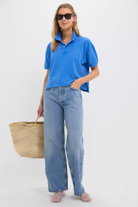 Blue Pique Holmes Boyfriend Polo