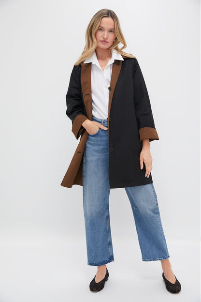 Brown and Black Water Resistant Reversible Winston Jacket