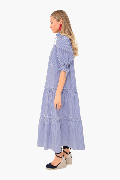 Blue Stripe Holloway Dress