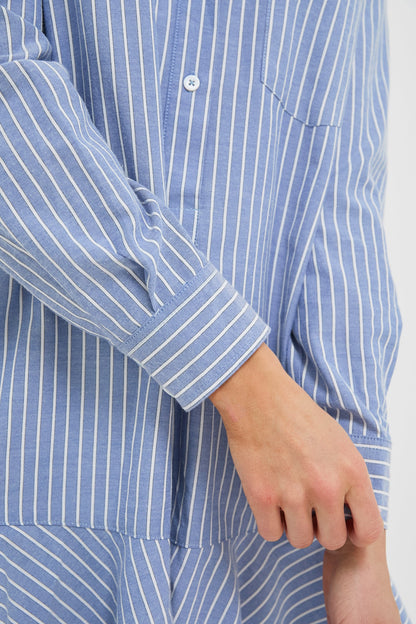 Blue Stripe Callahan Shirt Dress