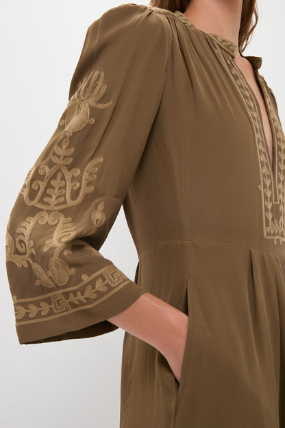 Khaki Feliana Dress