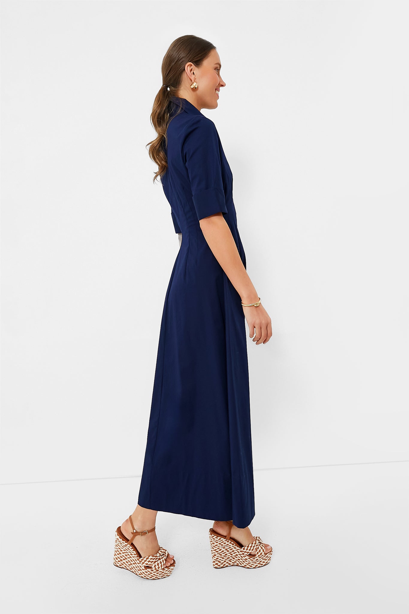 Navy Joan Maxi Dress