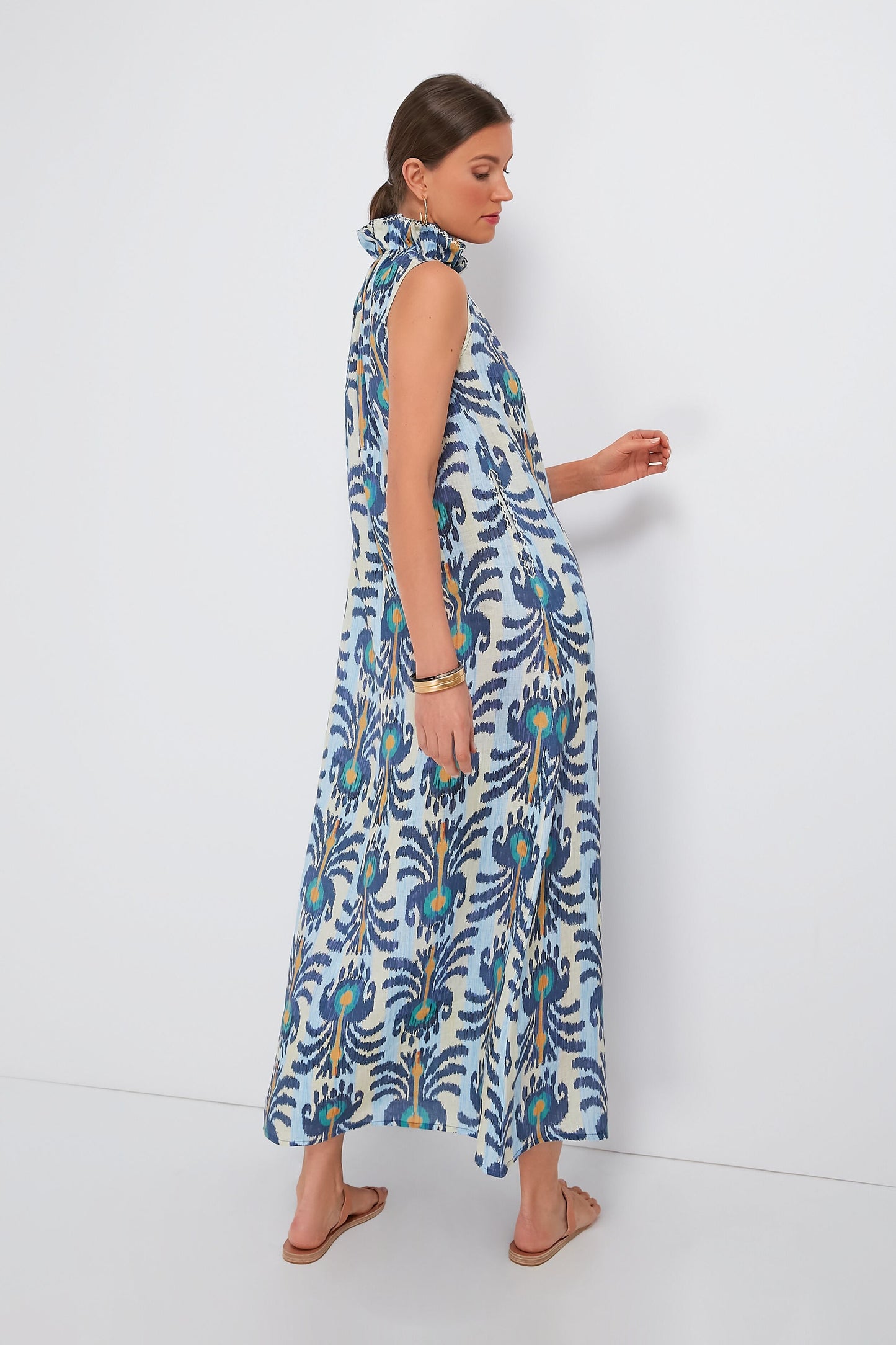 Ikat Blue Sundrop Dress