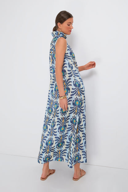 Ikat Blue Sundrop Dress