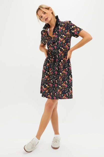 Baroque Floral Short Sleeve Performance Jersey Alcott Golf Dress