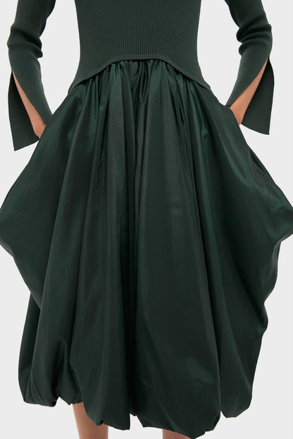 Cypress Kenlie Long Sleeve Mock Neck Midi Dress