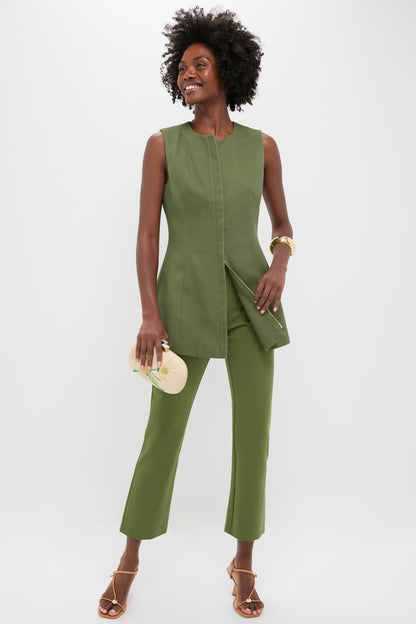 Green Rhoda Tunic Top