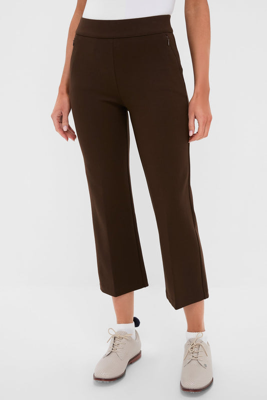 Chocolate Brown 25 Inch Cropped Compression September Pant