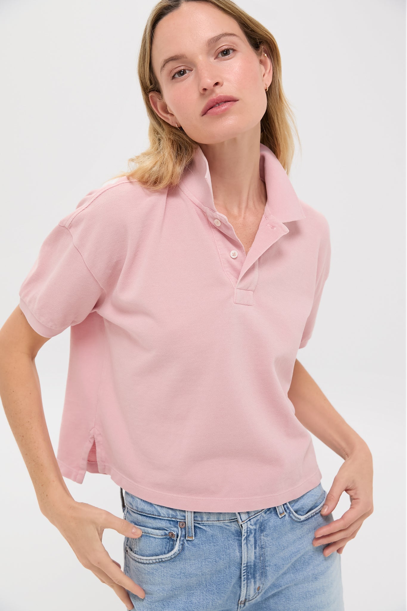 Pink Pique Holmes Boyfriend Polo