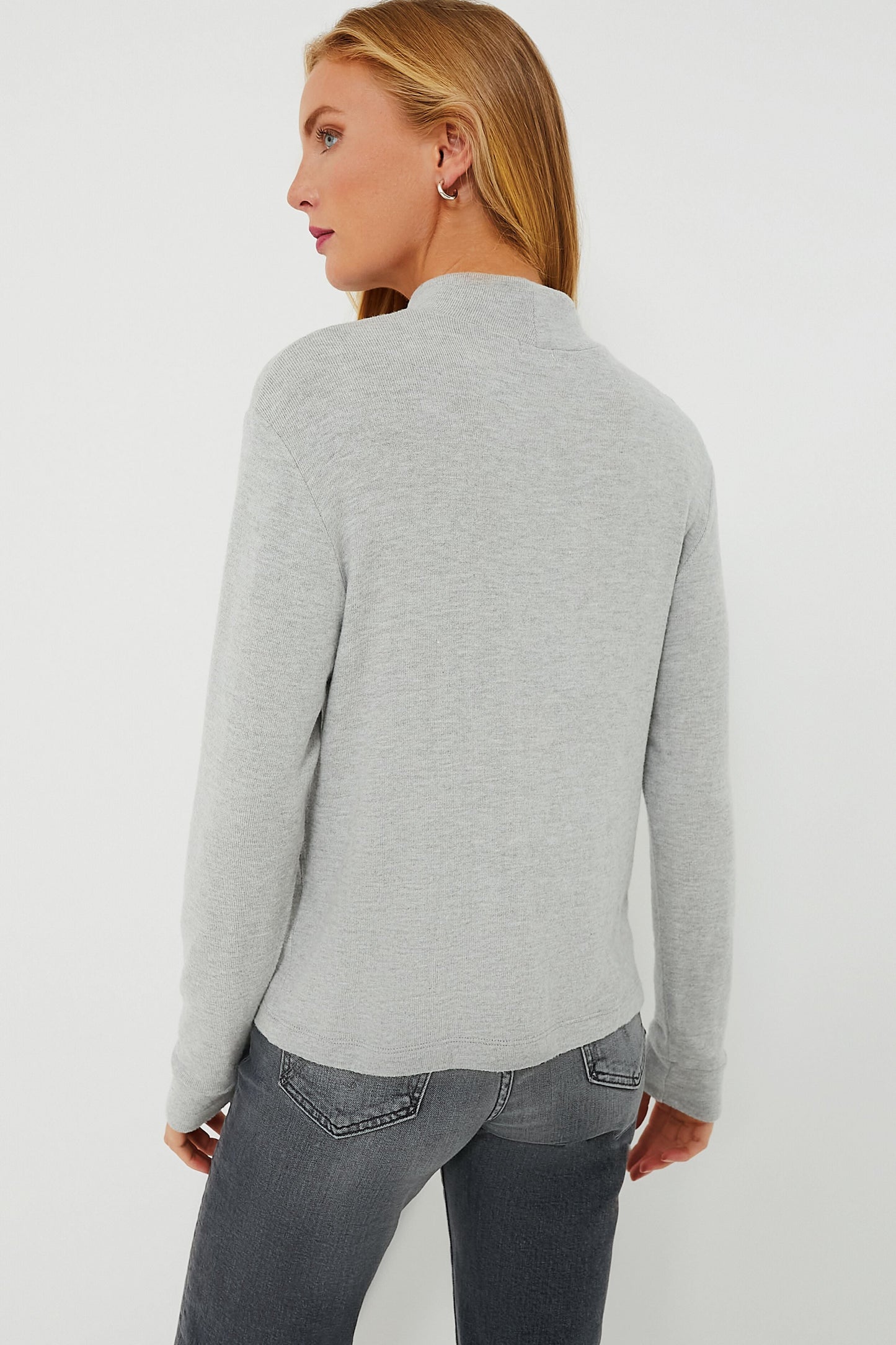 Heather Grey Sweater Turtleneck