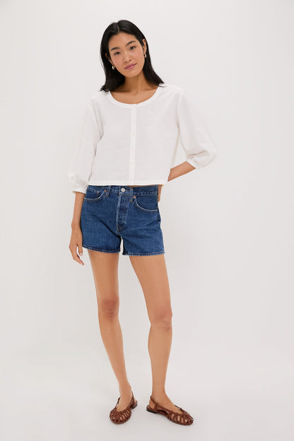 White Linen Kennedi Blouse