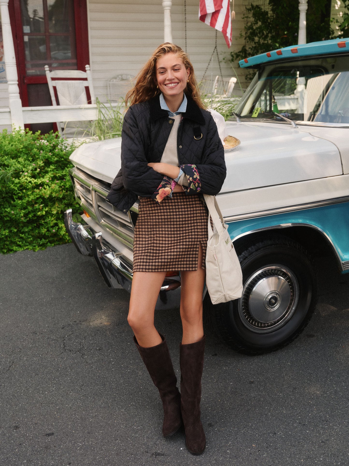 Noir and Noisette Mimi Mini Skirt