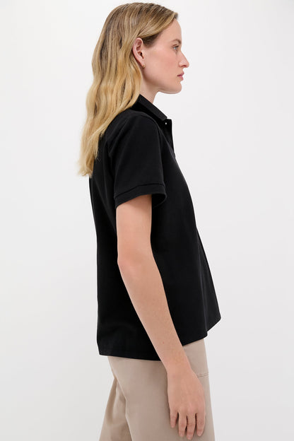 Black Pique Pique Murray Classic Polo