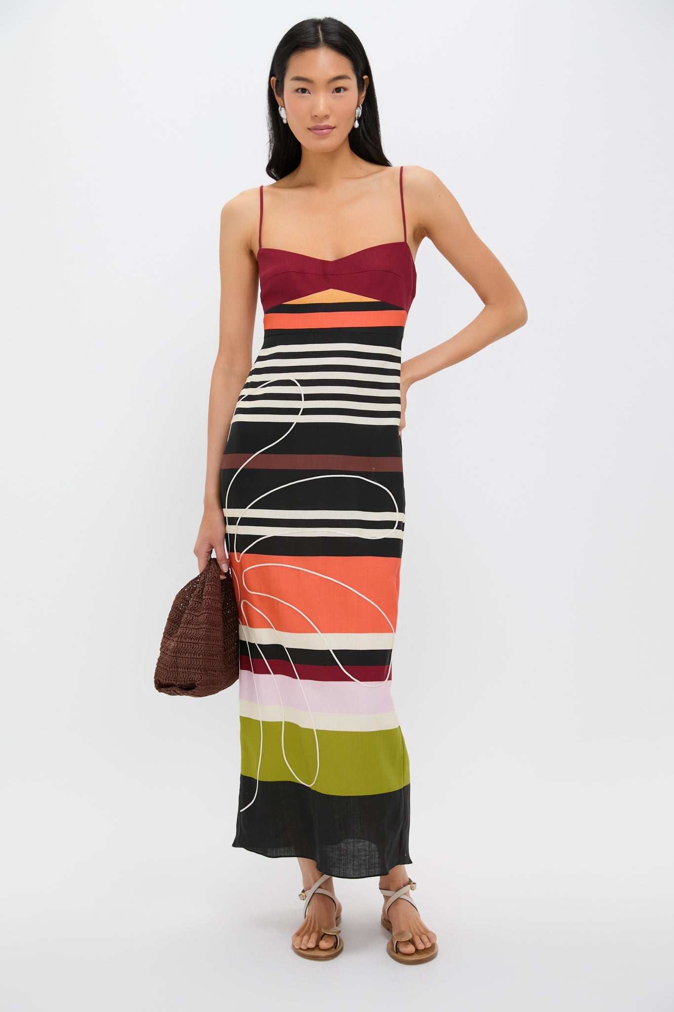 Agave Black and White Paloma Dress