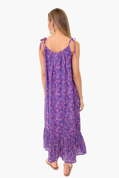 Violet Wildflower India Sundress