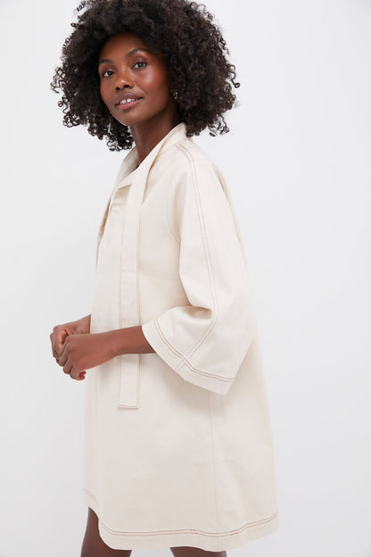 Ecru Denim Marsella Dress