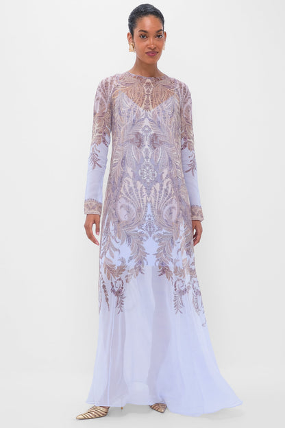 Lilac Paisley Hypnotic Sheath Dress