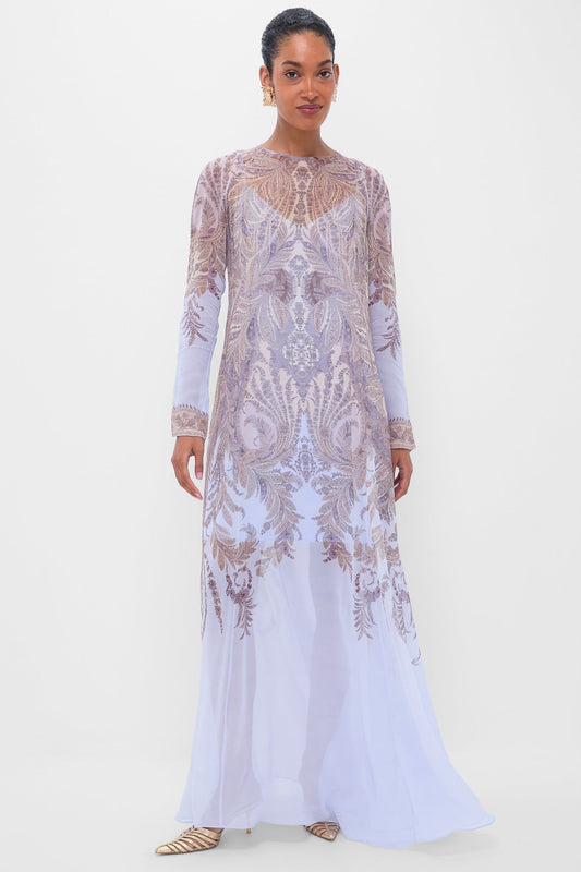 Lilac Paisley Hypnotic Sheath Dress