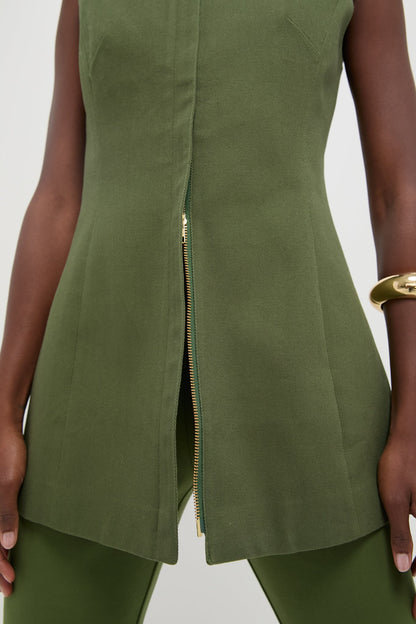 Green Rhoda Tunic Top