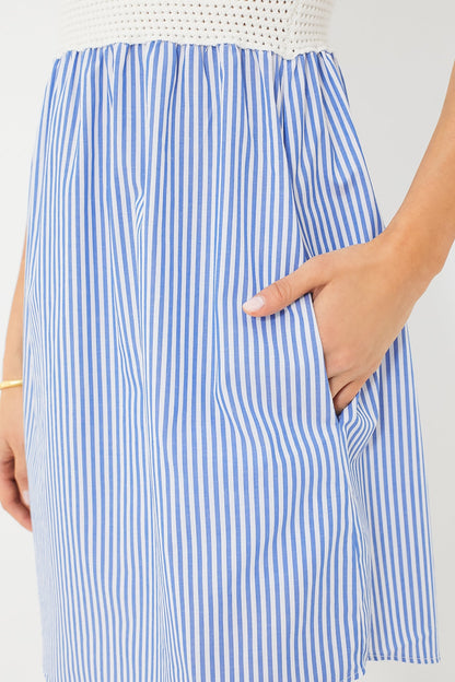 The White and Royal Esmee Dress