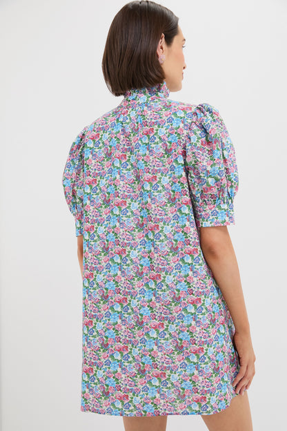 Multi Rose Floral Louisa Mini Dress