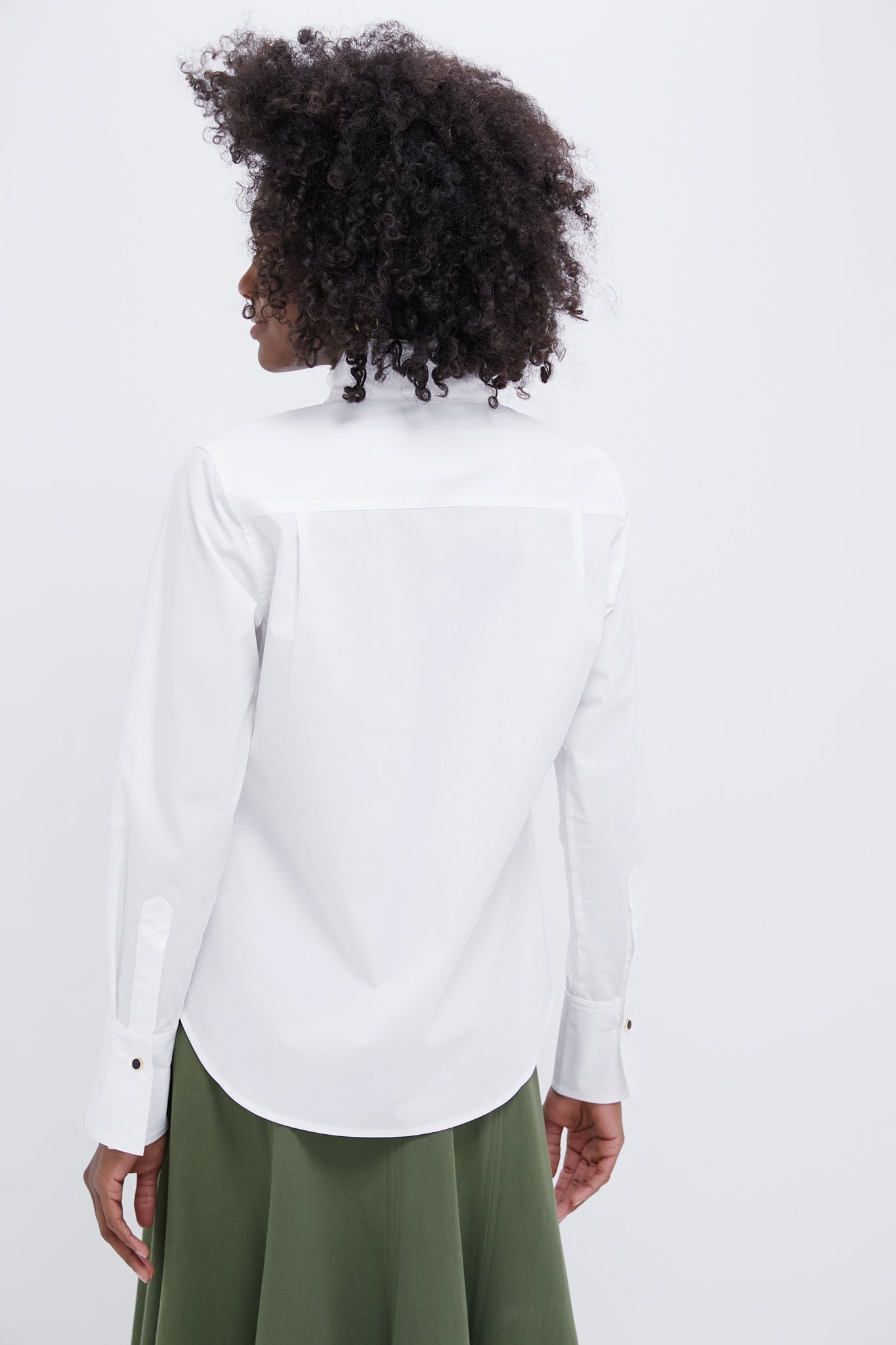 White Bessette Button Down