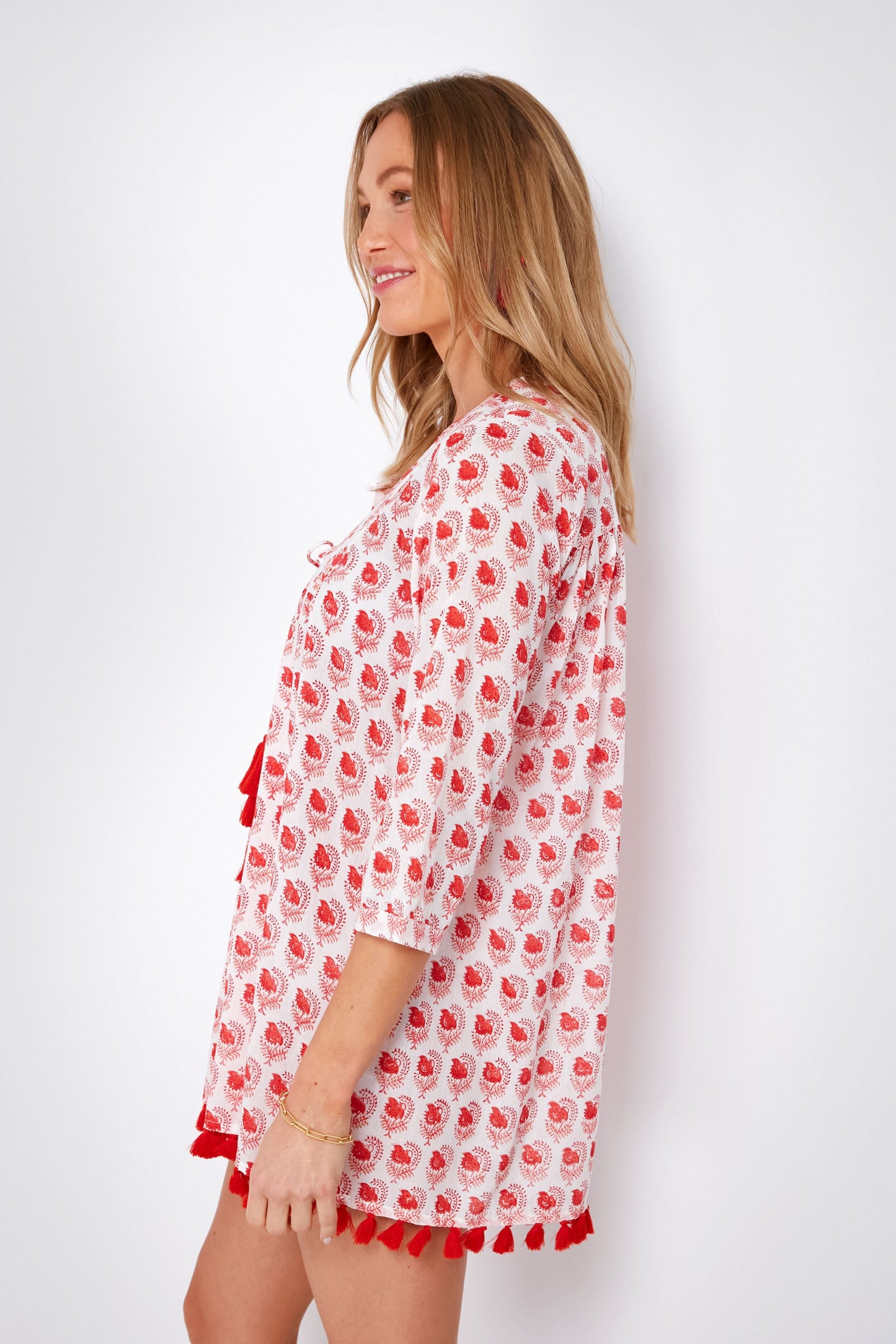 Red Caitlin Seychelles Tunic