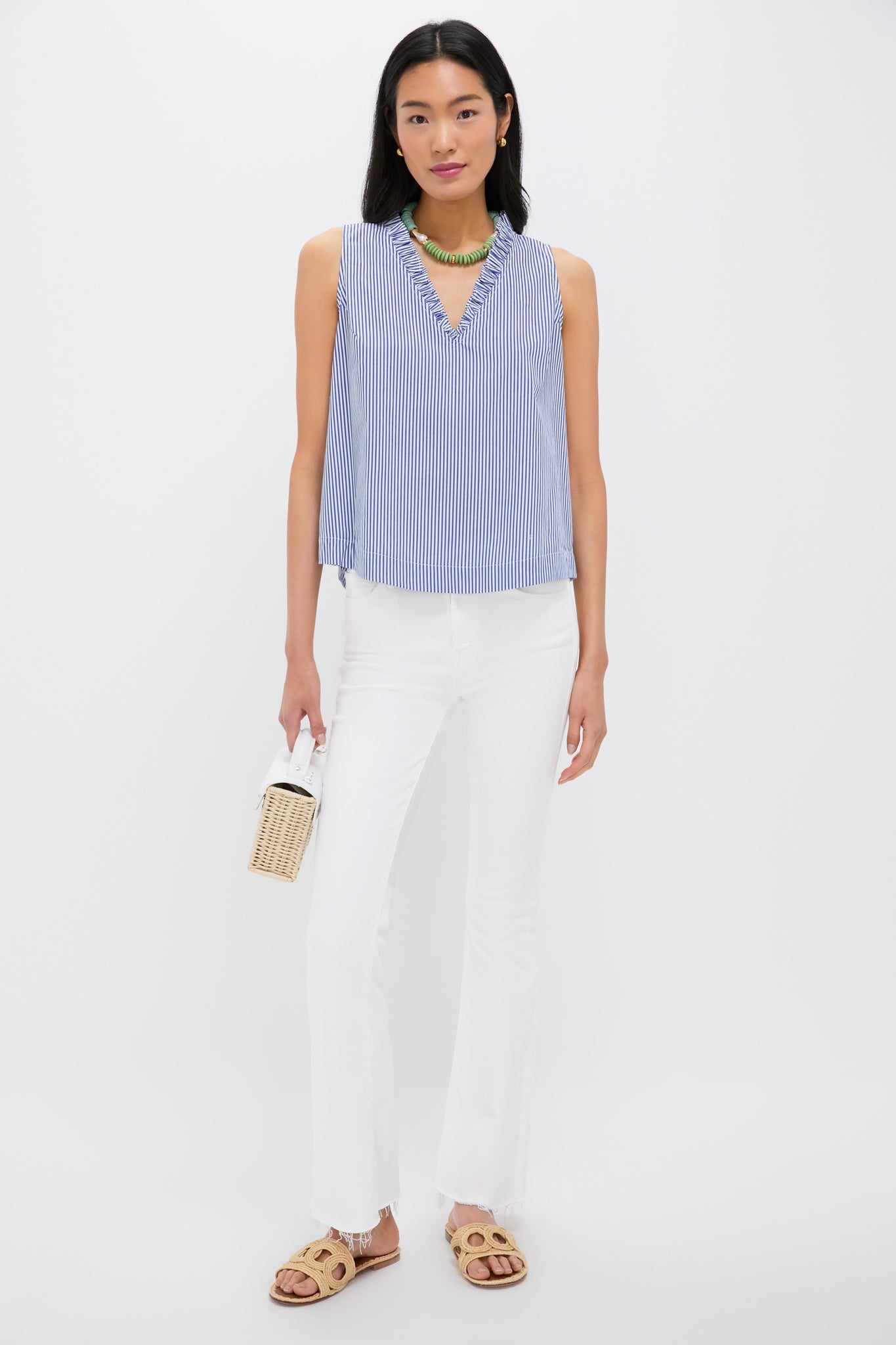 Striped Veronica Top