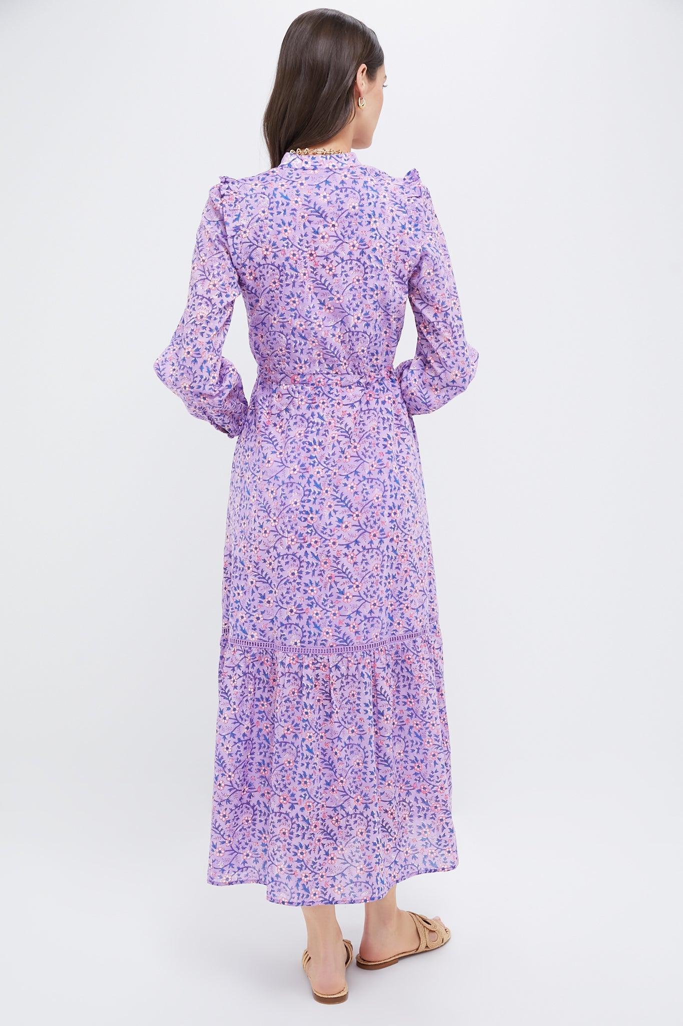 Violet Wildflower Organic Frances 4 V Dress