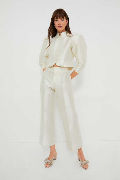 White Yoshitomo Smart Pants