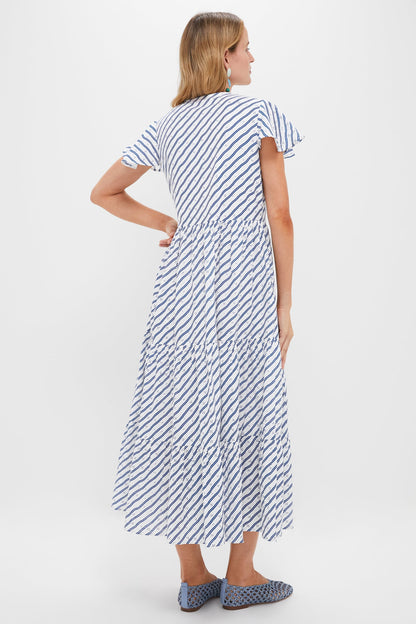 Dipsy Navy V-Neck Maxi Dress