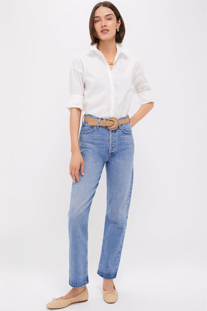 White Wexler Cotton Button Down