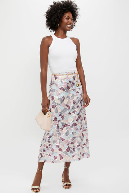 Sequin Flare Arden Maxi Skirt