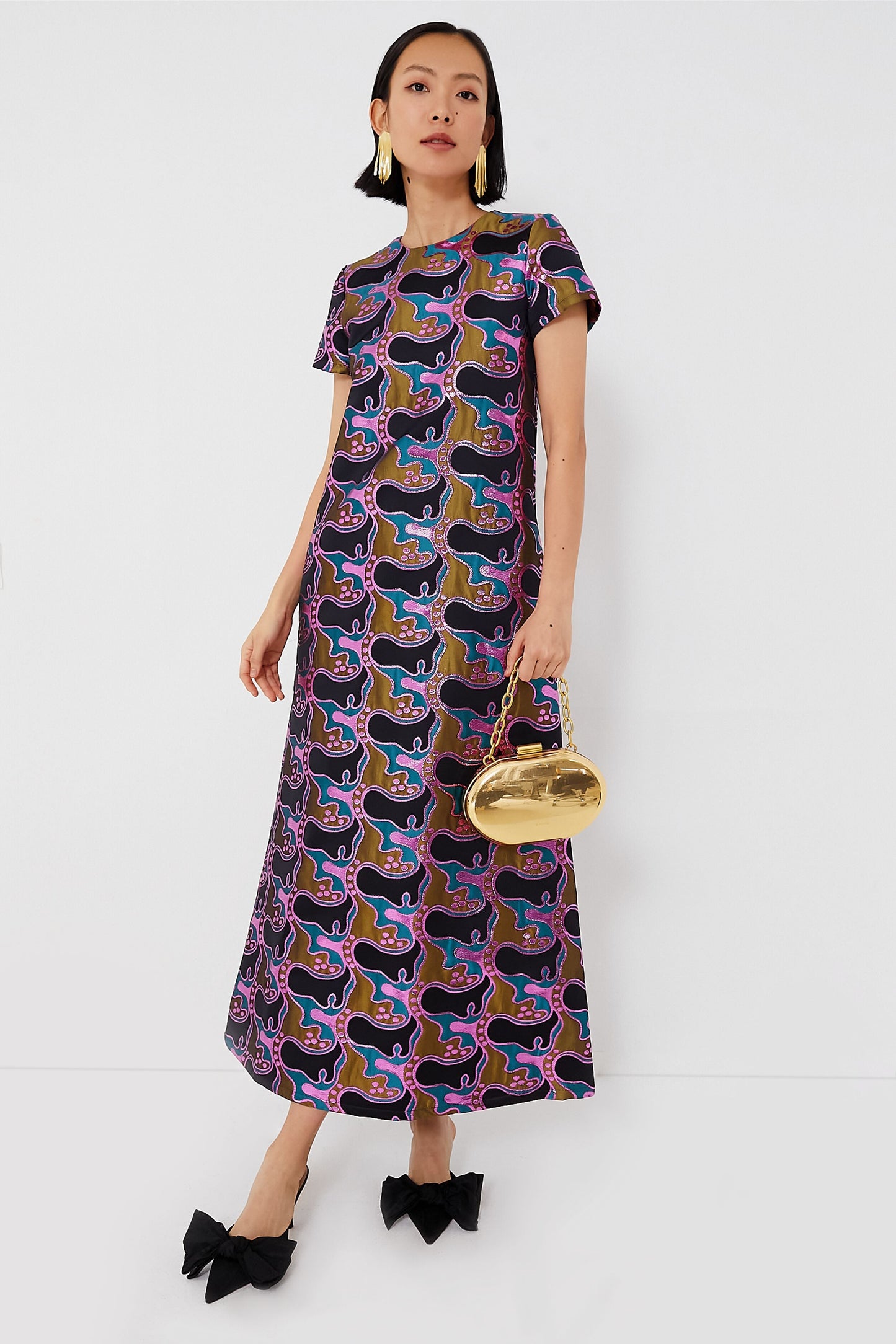 Jacquard Spritz Swing Dress