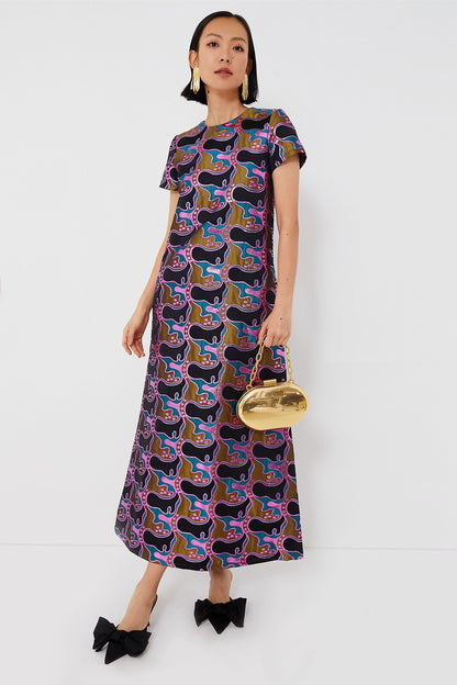 Jacquard Spritz Swing Dress