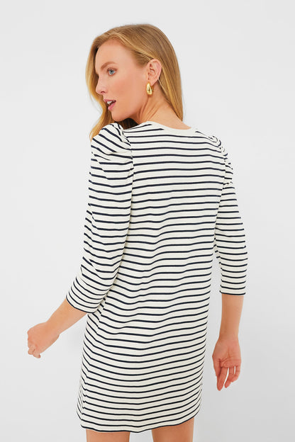 Navy Stripe Vesty Mini Dress
