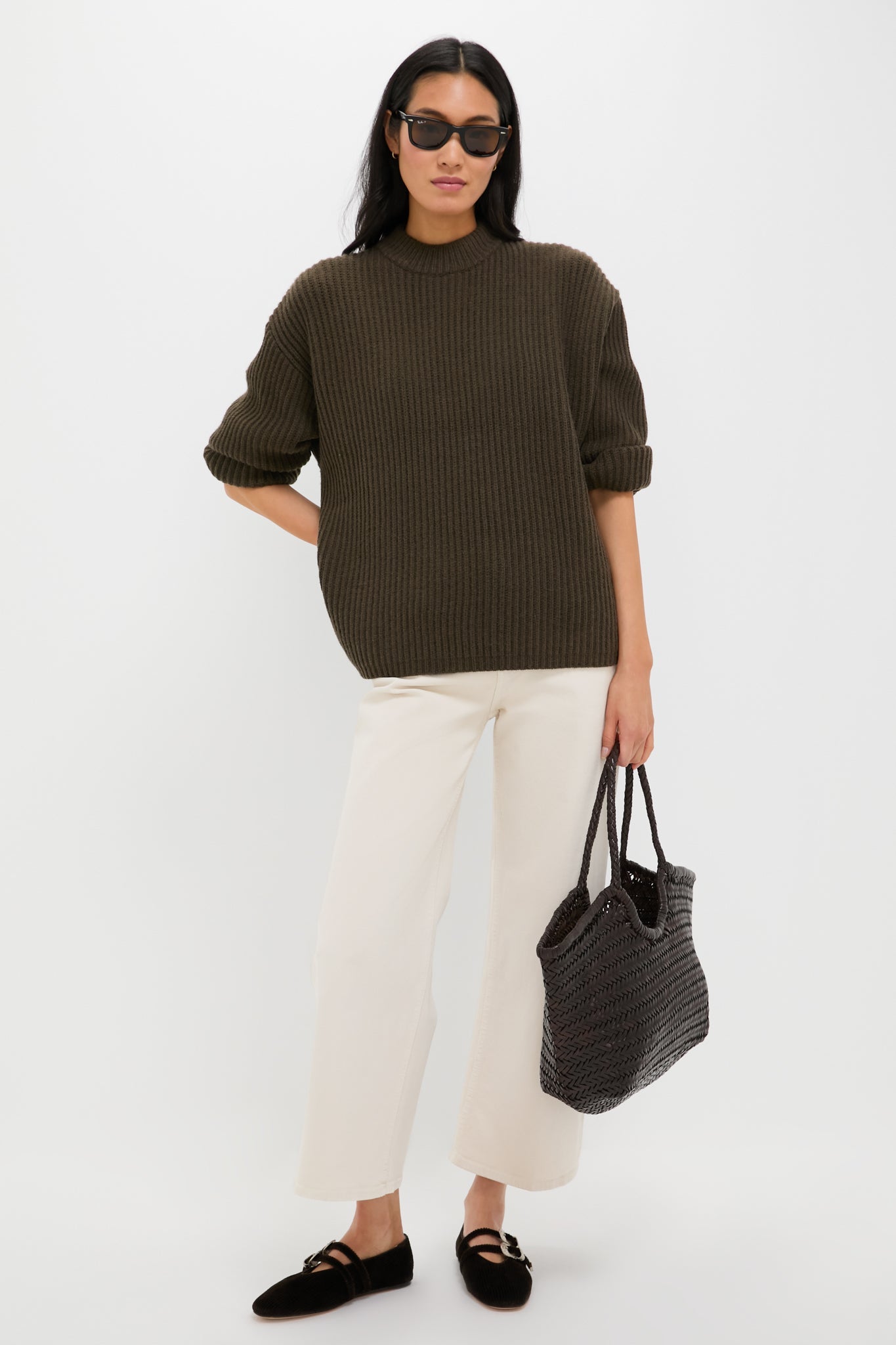 Olive Green Crewneck Jack Sweater