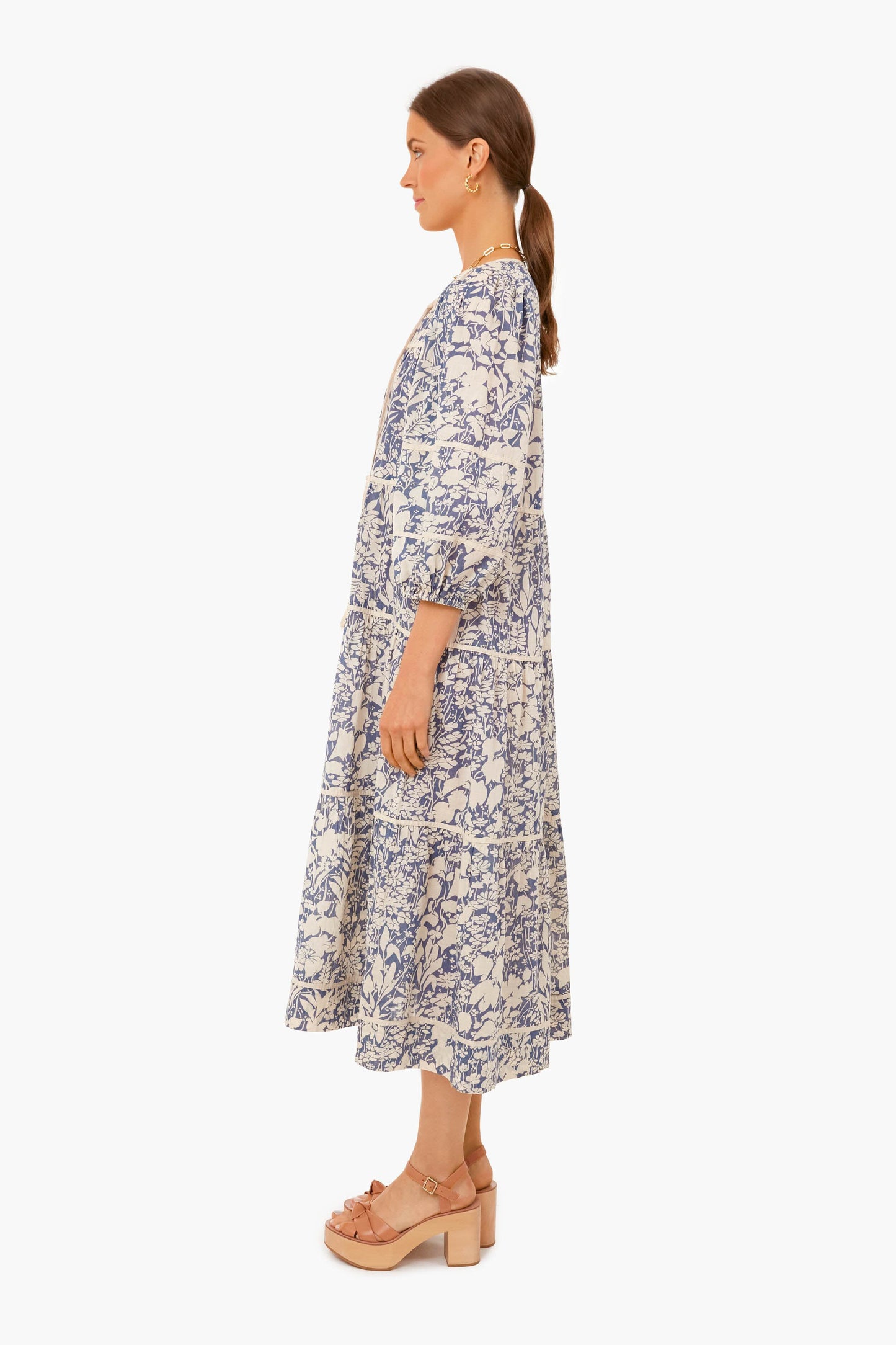 Tassel Tie Blouson Dress
